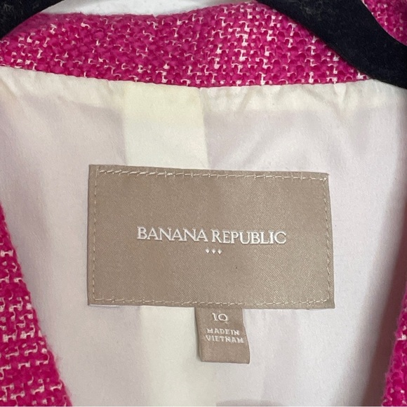 Banana Republic Pink Tweed Blazer and Skirt Suit Set Size 8 Career - Picture 5 of 12